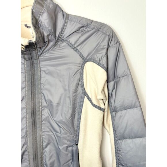 Lululemon Run Bundle Up Jacket with pockets Size 4 Cream Silver -n26 - Picture 5 of 16